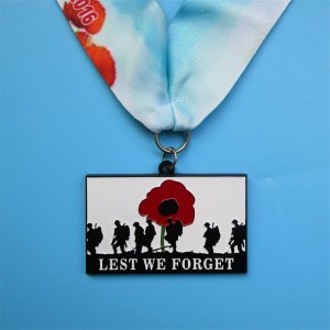 Premii de onoare personalizate Metal 3D Medalii militare placatenegre