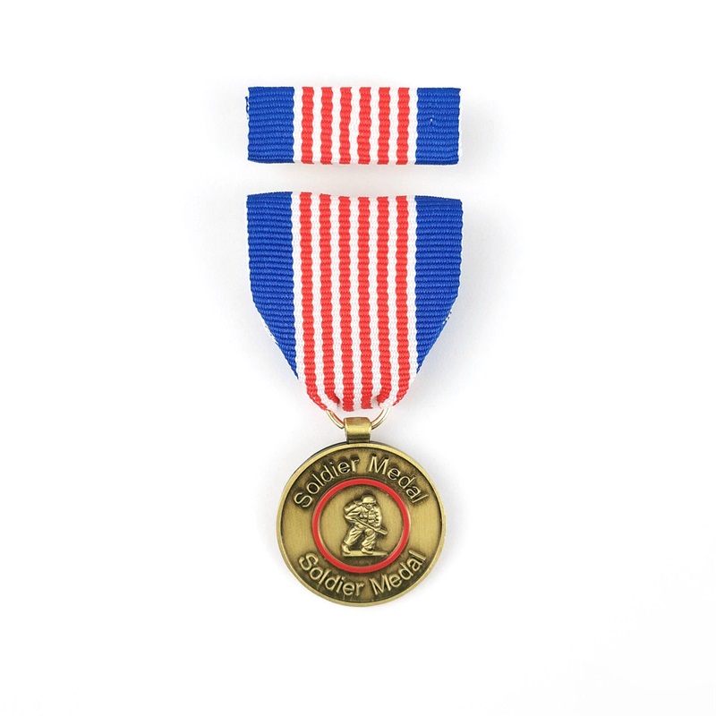 3d aliaj de zinc din argint din argint bronz gravat medalie personalizată metalicănecompletată medalie de onoare de onoare