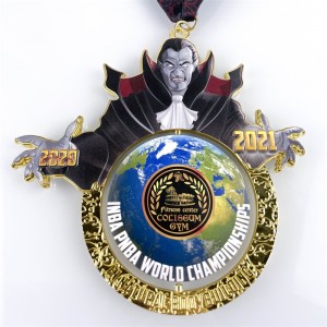 UNTIQUE BRASS BRASS moale metal colorat hărți metalice combinate medalii de rulare