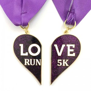 Metal din metal turnat personalizat, inserții metalice personalizate, medalie de curse personalizată